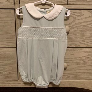 Boys Smocked Collared Bubble